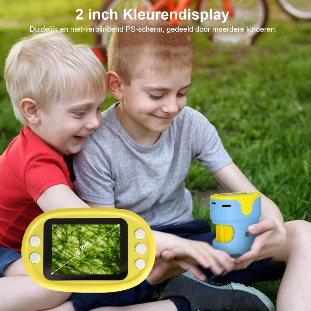 Digitale kindermicroscoop 200x 1000x vergroting HD scherm zakmicroscoop educatief starterset 32GB SD kaart