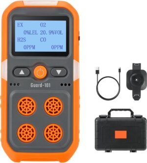 Draagbare 4-in-1 gasdetector multigas monitor voor H2S CO O2 en LEL met industrieel gasalarm en veiligheidssensor