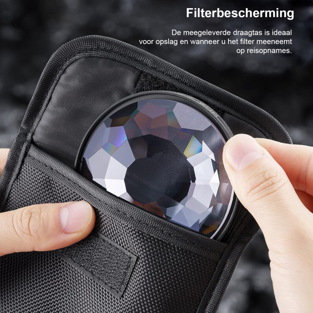 67mm kaleidoscoop prisma lensfilter kristalglas effectenfilter voor fotografie met meervoudige refracties en creatieve beeld effecten