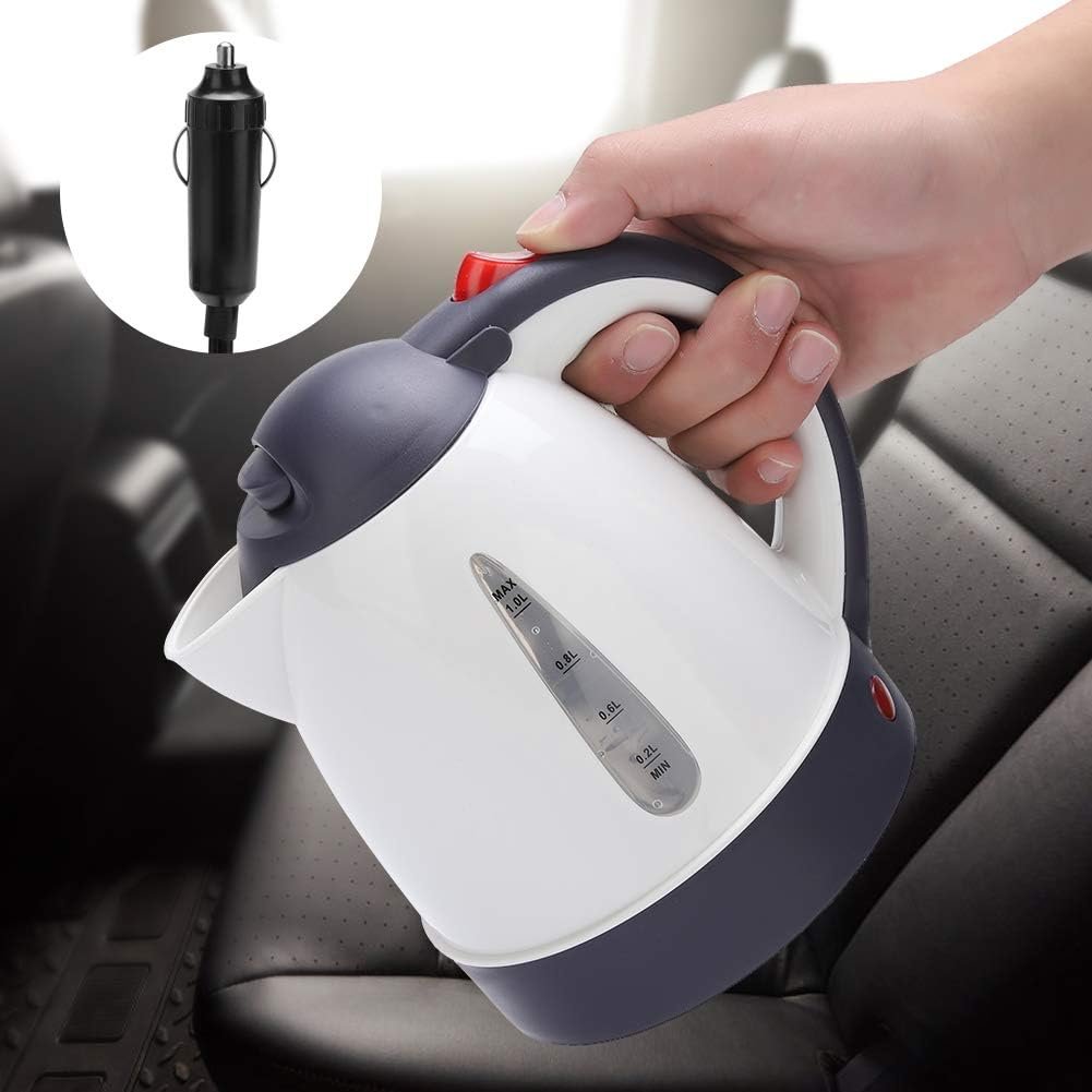 12V waterkoker 1000ml voor auto en camper draagbare reisketel elektrische waterverwarmer voor caravan en vrachtwagen