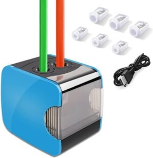 elektrische puntenslijper met automatische stop en antislip design voor snel en veilig potloden slijpen voor school en kantoor