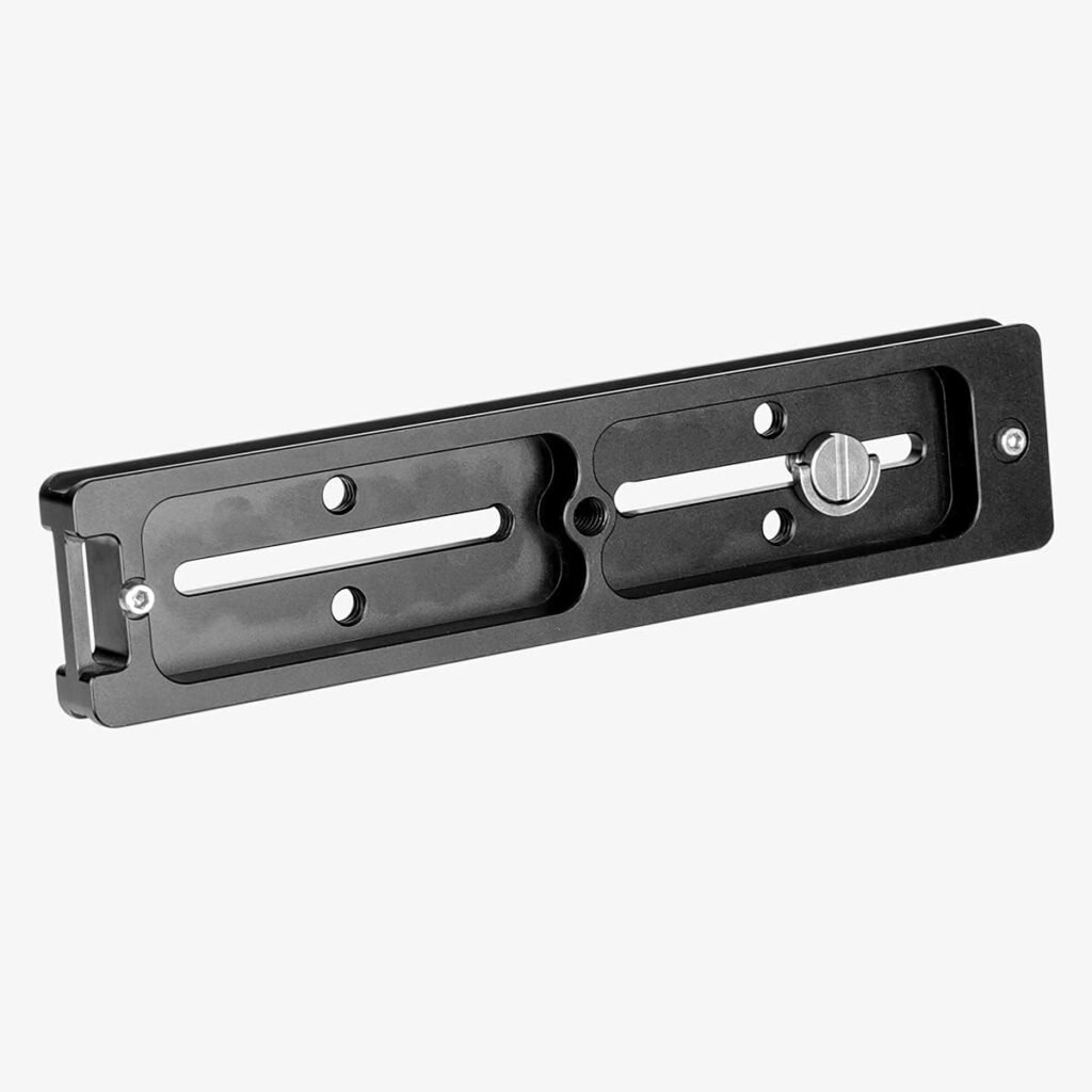180mm nodal slide camera rail met quick release klem en Arca-Swiss compatibele dubbele dovetail beugel voor statief en precisiefotografie