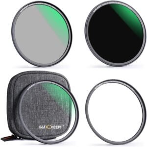 Magnetische 52mm lens filter kit met UV CPL en ND1000 filters, quick swap adapter ring en optisch glas voor camera met filter pouch systeem