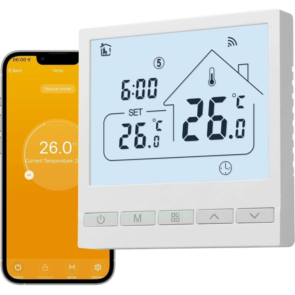 Draagbare kamerthermostaat slimme temperatuurregeling programmeerbare vloerverwarming thermostaat 3A verwarmingssysteem bediening toestel