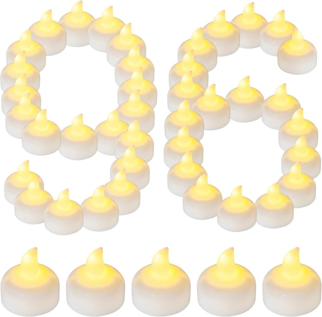 Waterdichte LED drijvende waxinelichtjes set voor bruiloft, tafeldecoratie en sfeervolle feestverlichting buiten en binnen