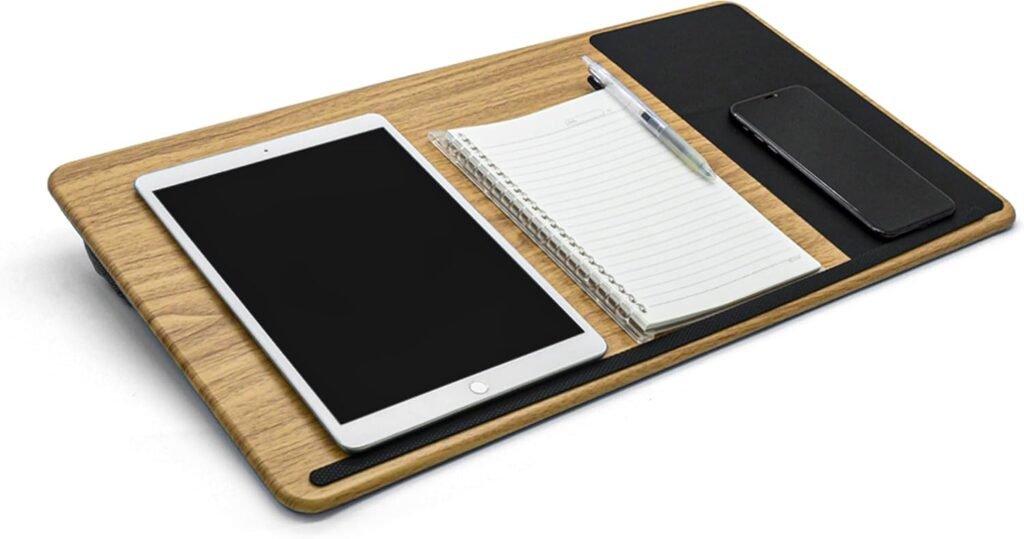 Ergonomisch laptopkussen mobiel ondersteunend tweezijdig kussen met opbergvak voor laptops en tablets tot 16 inch gebruik thuis en onderweg