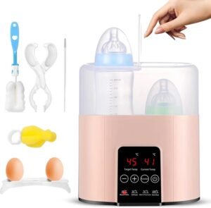 Fleswarmer 4-in-1 – Babyflesverwarmer en sterilisator – Snelle verhitting, ontdooien en warmhouden – LCD display rozeOntdek de ultieme oplossing voor drukke ouders met de multifunctionele 4-in-1 Fleswarmer in het schattige roze. Deze fleswarmer is niet alleen een babyfleswarmer, maar ook een sterilisator en een babyvoeding warmer, ontworpen om aan de verschillende behoeften van uw kleintje te voldoen. Met de mogelijkheid om melk en babyvoeding snel te verwarmen, te ontdooien en te steriliseren, maakt deze slimme tool het leven van ouders een stuk eenvoudiger. De gebruiksvriendelijke interface met een helder LCD-display biedt real-time temperatuurweergave, wat vooral handig is tijdens nachtelijke voedingen. Dankzij het ontwerp dat geschikt is voor twee flessen, kunt u tijd besparen en heeft u alles binnen handbereik. Deze fleswarmer is de ideale metgezel voor jonge ouders die op zoek zijn naar gemak en functionaliteit in hun dagelijkse routine.  Voordelen Multifunctioneel: verwarmt, steriliseert en ontdooit. Geschikt voor twee flessen tegelijk. Eenvoudige bediening zonder ingewikkelde instellingen. Real-time temperatuurweergave op het LCD-display. Compact en ruimtebesparend ontwerp. Gemaakt van voedselveilige materialen. Inclusief praktische accessoires voor extra gemak. Multifunctioneel Gebruik De 4-in-1 fleswarmer is een uitkomst voor ouders die verschillende functies in één apparaat willen. Deze fleswarmer kan melk en babyvoeding snel verwarmen tot de perfecte temperatuur, waardoor u tijd bespaart in de drukte van het ouderschap. U kunt de sterilisation tijd aanpassen van 5 tot 30 minuten, zodat u altijd de juiste hygiëne voor de babyflessen kunt waarborgen. Daarnaast is er een stoomfunctie waarmee u babyvoeding kunt bereiden of eieren kunt stomen. Het apparaat is uitgerust met een thermostaat en temperatuurinstellingen, zodat u altijd de beste temperatuur voor uw baby kunt bereiken. Deze veelzijdigheid maakt het een essentiële tool in uw keuken.  Dubbele Flescapaciteit Een van de meest indrukwekkende kenmerken van deze fleswarmer is de capaciteit om twee flessen tegelijk te verwarmen. Dit is ideaal voor ouders met meerdere kinderen of voor diegenen die snel zowel melk als babyvoeding willen opwarmen. Het open deksel maakt het mogelijk om verschillende flesformaten te gebruiken, waardoor u zich geen zorgen hoeft te maken over compatibiliteit. Bovendien kunt u de grill gebruiken om babyflessen, spenen of zelfs eieren te steriliseren, waardoor het een multifunctioneel apparaat is dat aan al uw behoeften voldoet. Dit bespaart niet alleen tijd, maar ook energie, omdat u maar één apparaat nodig heeft voor al deze functies.  Eenvoudige Bediening en Gebruiksgemak De gebruiksvriendelijkheid van deze fleswarmer is een van de grootste pluspunten. Het apparaat heeft een eenvoudig bedieningspaneel zonder ingewikkelde knoppen of instellingen. Dit maakt het gemakkelijk om het apparaat in te stellen, zelfs als u vermoeid bent tijdens nachtelijke voedingen. Het LCD-display geeft de actuele temperatuur van het water weer, zodat u altijd weet hoe warm de inhoud is. Dit is bijzonder handig voor ouders die tijdens het voeden niet extra verlichting willen gebruiken. Met deze eenvoud kunnen ouders zich richten op hun kind in plaats van op het apparaat, wat de algehele ervaring verbetert.  Veiligheid en Duurzaamheid Veiligheid is van het grootste belang bij producten voor baby’s. Deze fleswarmer is gemaakt van voedselveilige materialen die geen schadelijke chemische stoffen vrijgeven tijdens het verwarmen. Het apparaat is ook uitgerust met een intelligent oververhittingsbeveiligingssysteem dat automatisch uitschakelt als er geen water in de fleswarmer is. Dit voorkomt gevaarlijke situaties en zorgt voor gemoedsrust voor ouders. Daarnaast biedt de klantenservice ondersteuning voor eventuele vragen, wat bijdraagt aan een zorgeloze gebruikerservaring. Deze aandacht voor veiligheid en gebruiksgemak maakt deze fleswarmer tot een betrouwbare keuze voor elke ouder.  Inhoud Verpakking 1 x 4-in-1 Fleswarmer 1 x Grill voor het stomen van eieren 1 x Handleiding 1 x Reinigingsclip en gereedschap Productspecificaties Materiaal: Voedselveilig Functies: Verwarmen, Steriliseren, Ontdooien, Stomen Temperatuurinstellingen: Instelbaar Display: LCD Capaciteit: 2 flessen tegelijk Kleur: Roze Afmetingen:‎23 x 20.3 x 12.8 cm Ervaar het gemak en de functionaliteit van onze 4-in-1 Fleswarmer en maak uw leven als ouder eenvoudiger. Bestel nu!