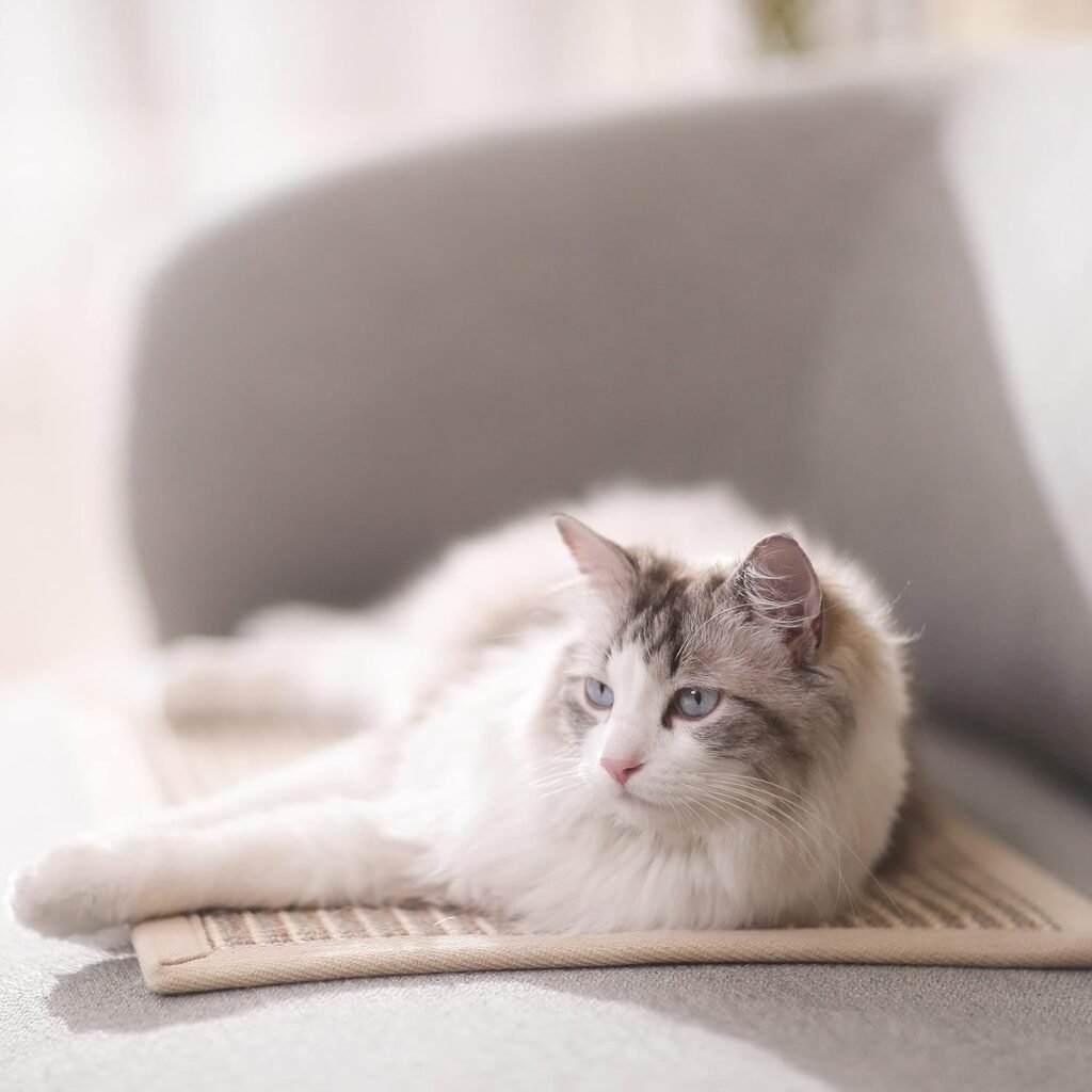 Krabton voor katten met sisal kraboppervlak en houten frame - speel- en rustmeubel - 40x60 cm compact kattenmeubel