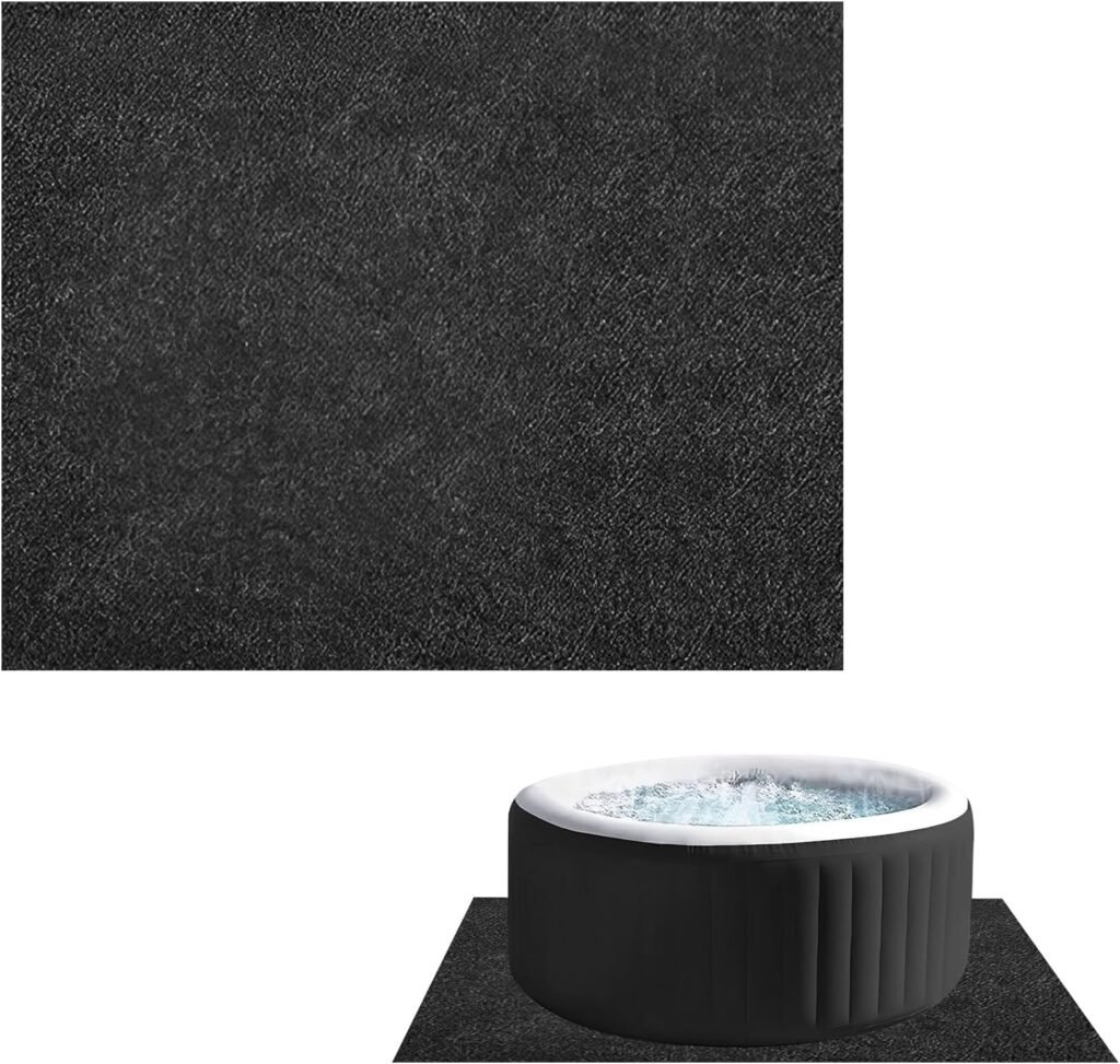 Bubbelbadmat antislip waterdicht jacuzzi onderlegger spa zwembad vloermat wasbare beschermmat binnen buiten 231x201 cm