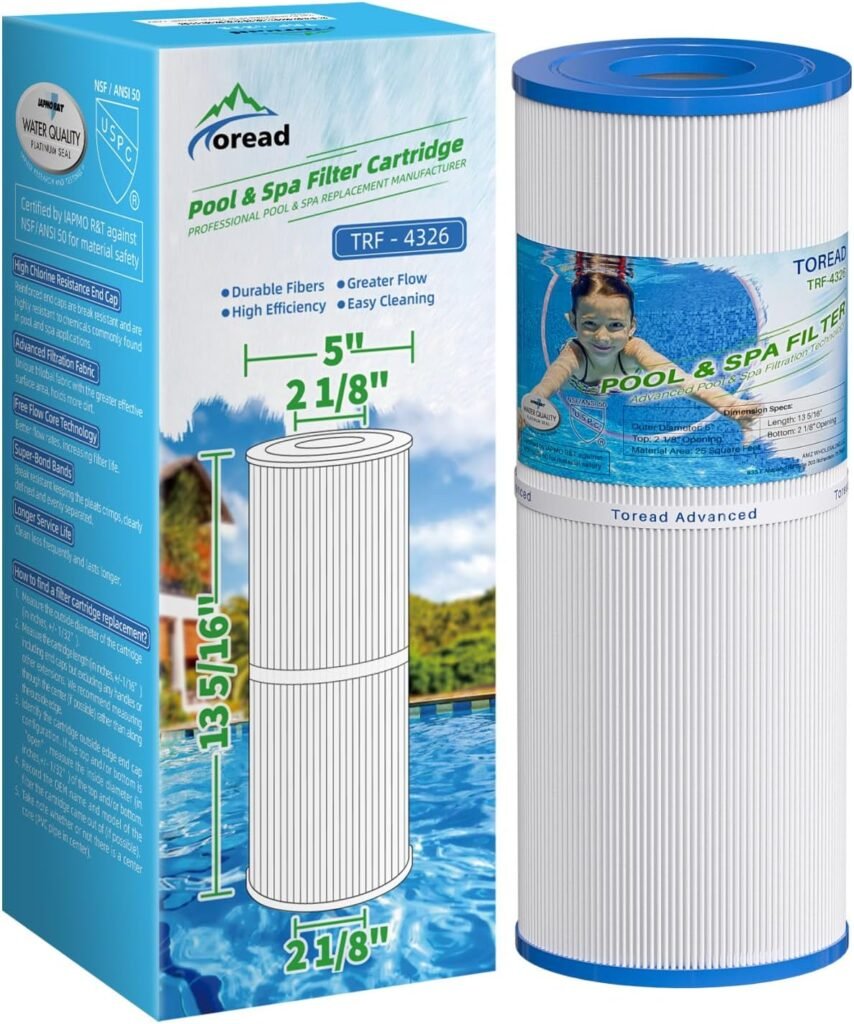 Spa filter vervangingscartridge 5x13 inch voor hot tubs 25 sqft compatibel PRB25-IN C-4326 FC-2375 R173429 817-2500 3005845