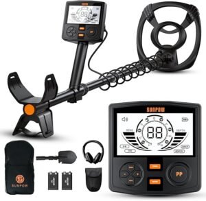 Metaaldetector professionele set – DSP chip detectie technologie – Waterdichte spoel 30 cm – 5 modi verstelbare lengte stabiel ontwerp