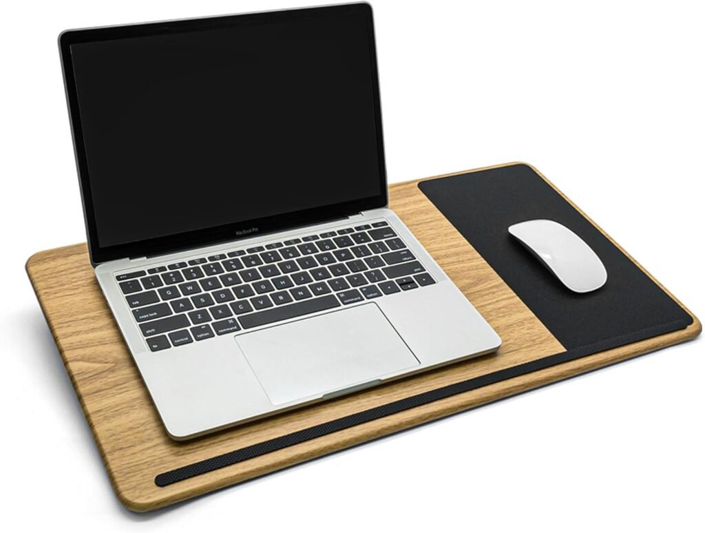Ergonomisch laptopkussen mobiel ondersteunend tweezijdig kussen met opbergvak voor laptops en tablets tot 16 inch gebruik thuis en onderweg