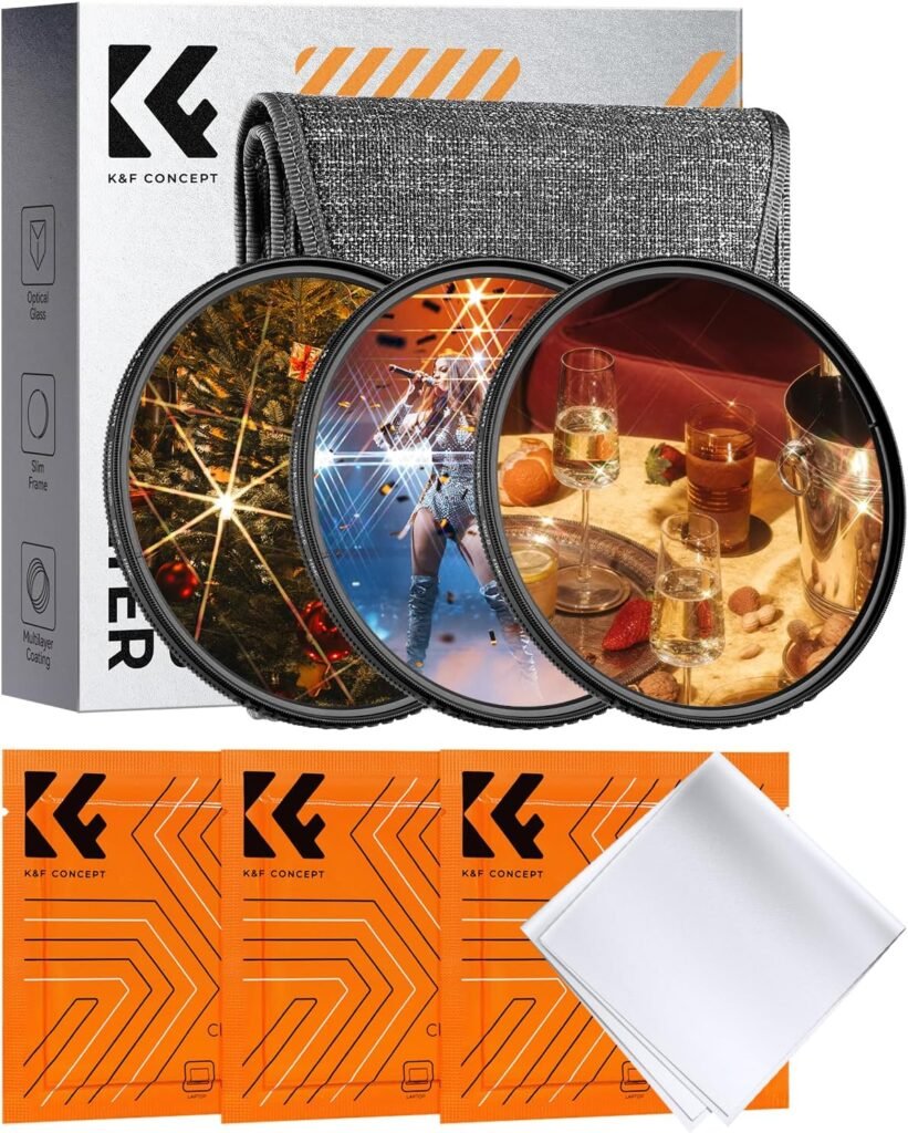77mm star filter kit 4 en 8 punten kruisster lensfilter optisch glas nano K serie speciale effecten fotografie