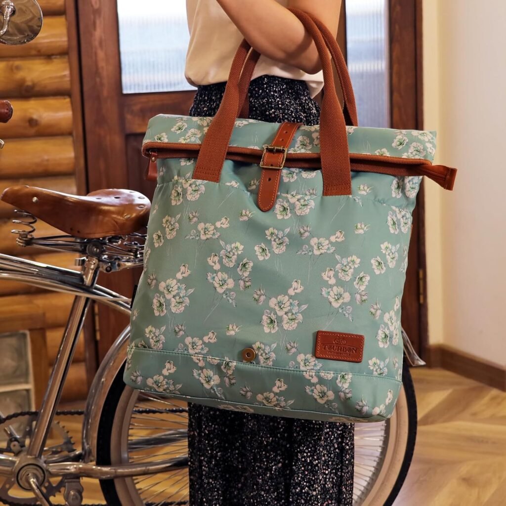 waterdichte canvas fietstas dames pannier opbergtas multifunctioneel sportieve reis fietstas fietsaccessoire outdoor gebruik
