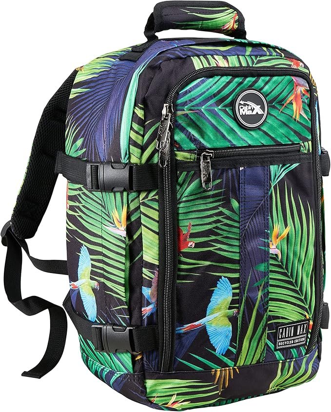 Handbagage rugzak 40x20x25 cm 20L Ryanair cabin bag lichtgewicht reisrugzak gerecycled rPET polyester compacte reistas