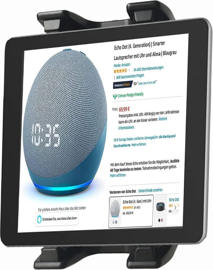 Tablet wandhouder ergonomisch - universele tablet muurbeugel geschikt voor diverse tabletformaten - ruimtebesparende montage aan de muur