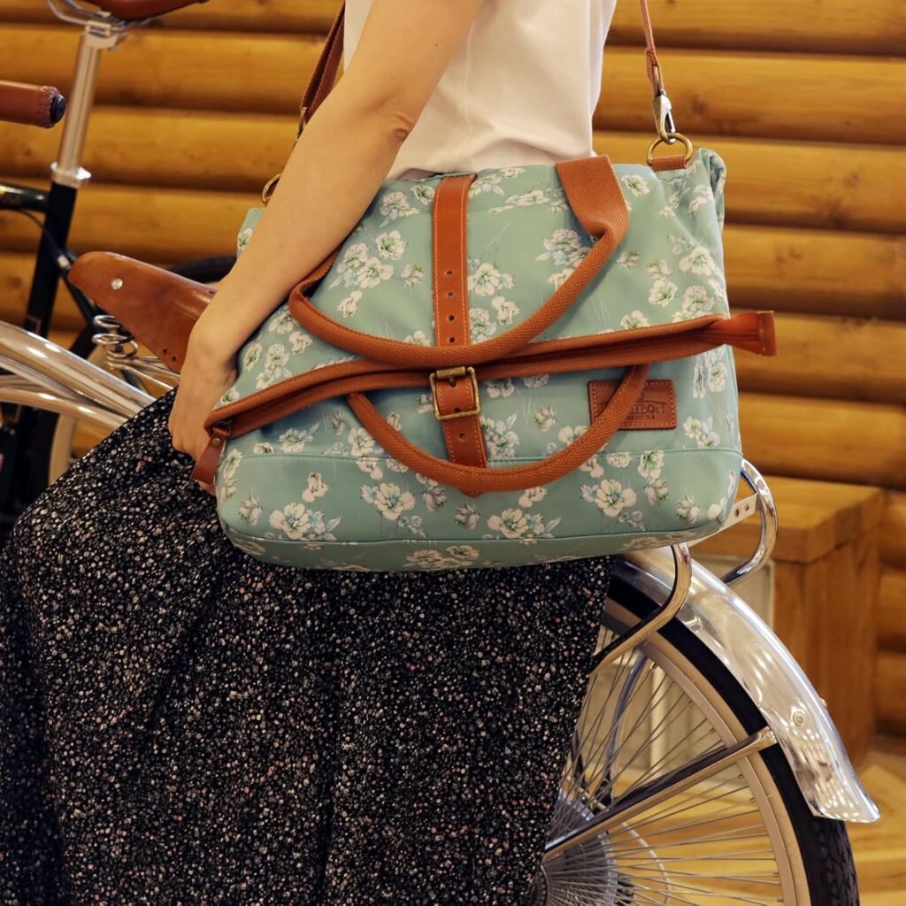 waterdichte canvas fietstas dames pannier opbergtas multifunctioneel sportieve reis fietstas fietsaccessoire outdoor gebruik