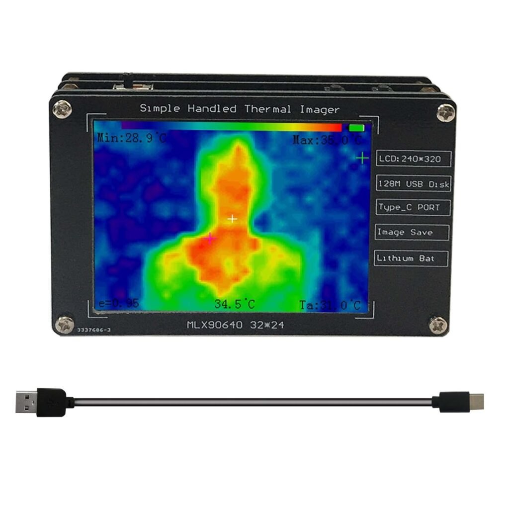 Thermische camera draagbaar infrarood - 2,8 inch LCD scherm - warmtebeeldopslag - handheld inspectie