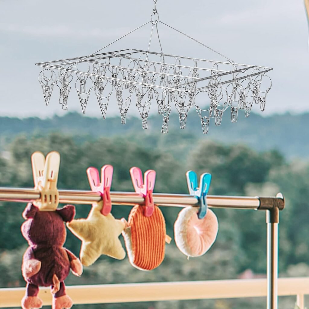 Vouwbare sokdroger set met ondergoed hanger en hangend droogrek voor kleding, handdoeken en ondergoed - 2 stuks
