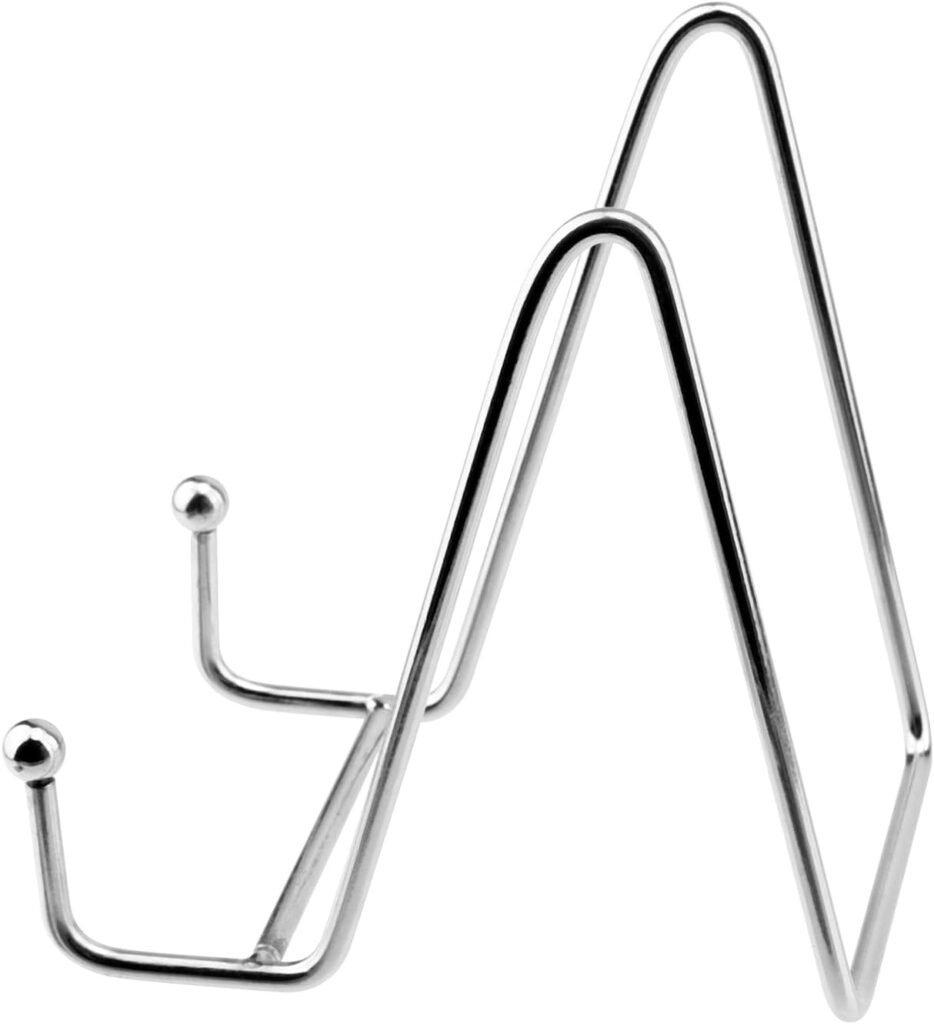Metalen bordenstandaard set 12 stuks zilver 10 cm display standaard voor borden foto's kunst en fotolijsten