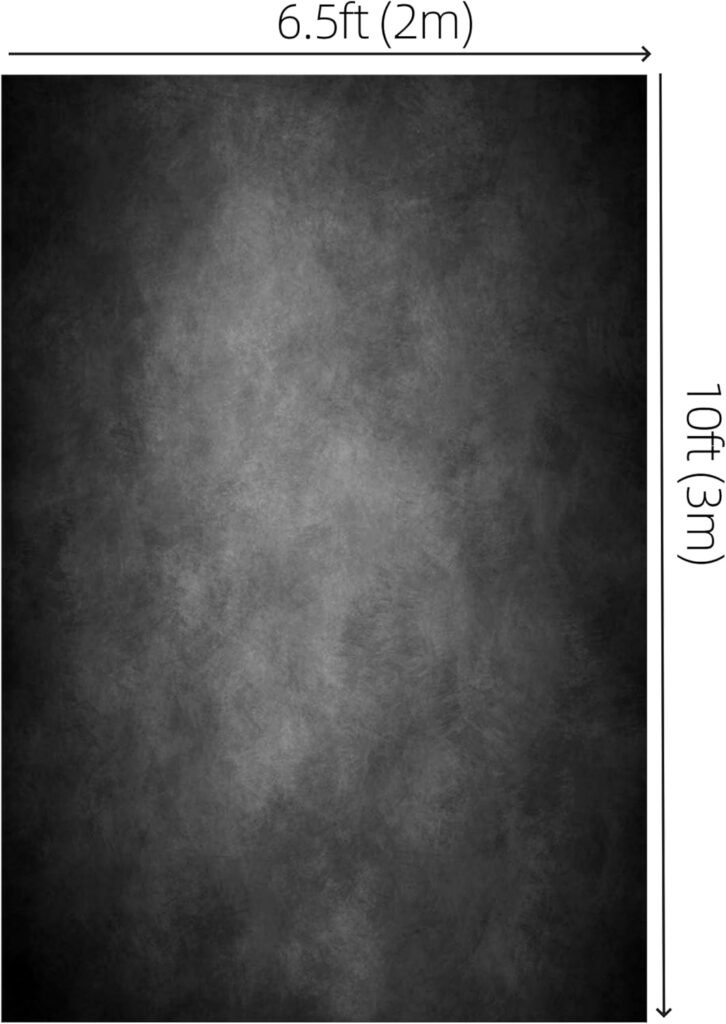 Zwarte canvas fotografie achtergrond voor studio, abstracte portret- en vintage backdrop 2x2,9 meter voor professionele fotoshoots