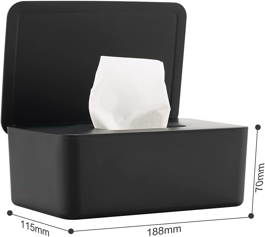 Stofdichte vochtige doekjes doos - hygiënische servettenbox voor badkamer - modern opbergaccessoire