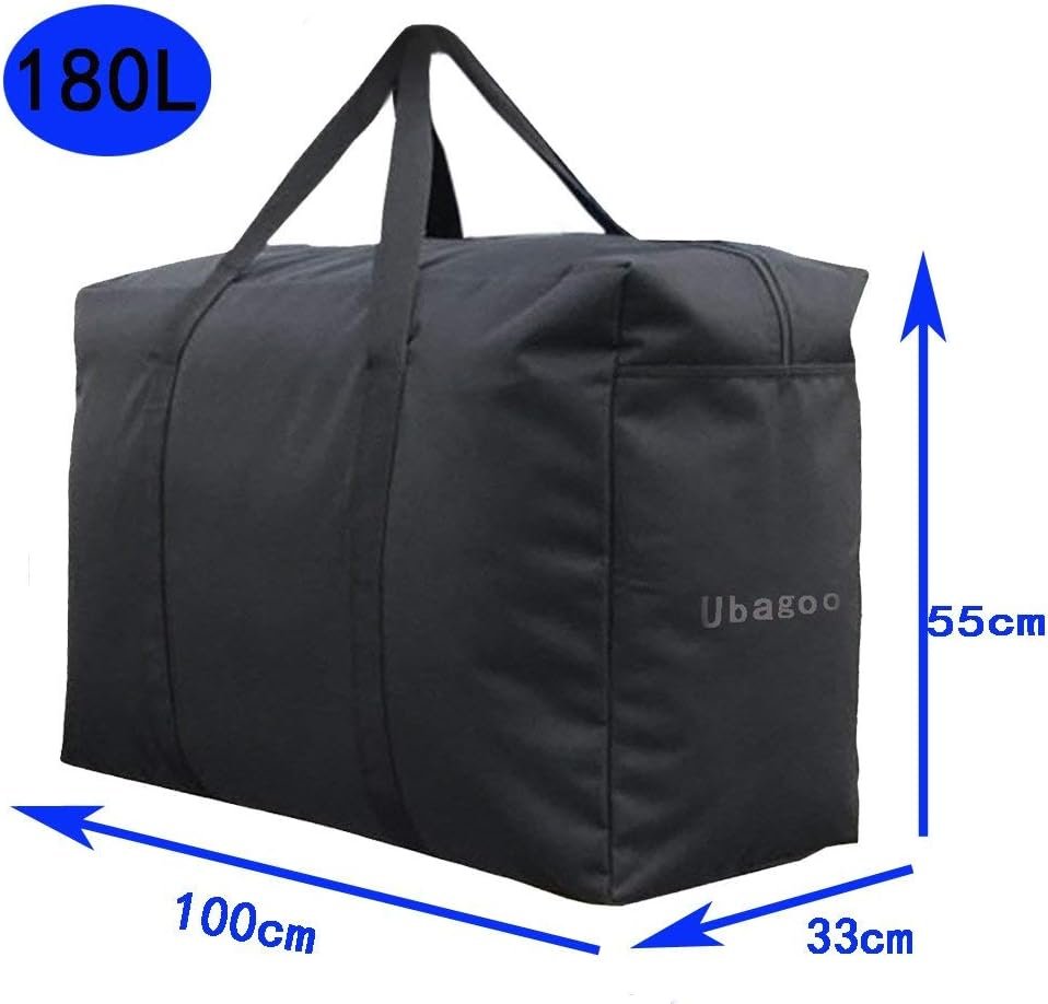 600D oxford opbergtas voor beddengoed en kussens heavy duty met handvat 180 liter 100x55x33 cm grote opslagzak duurzaam