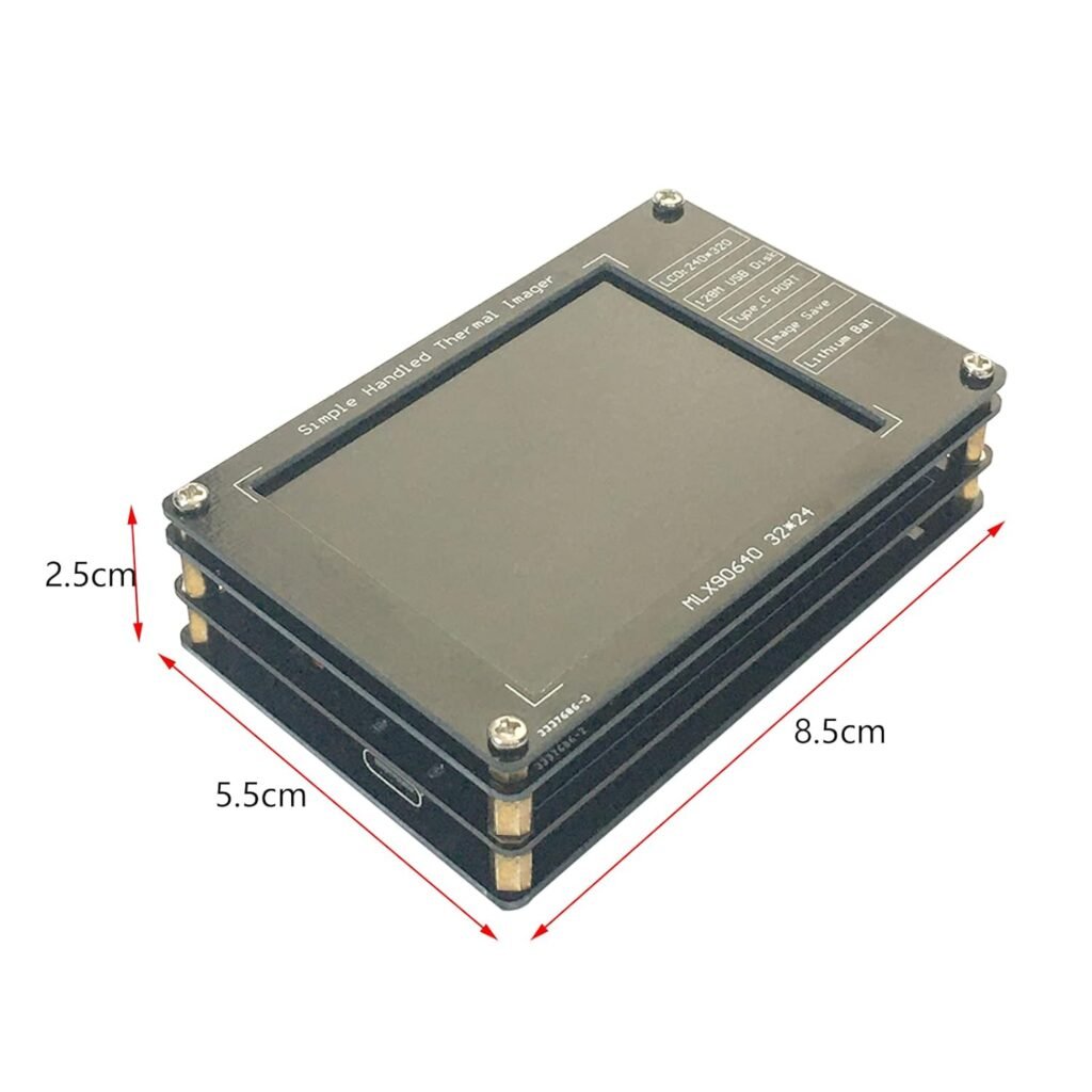 draagbare infrarood thermische camera met 2,8 inch lcd scherm voor warmtebeeld en temperatuurmeting met beeldopslag functie