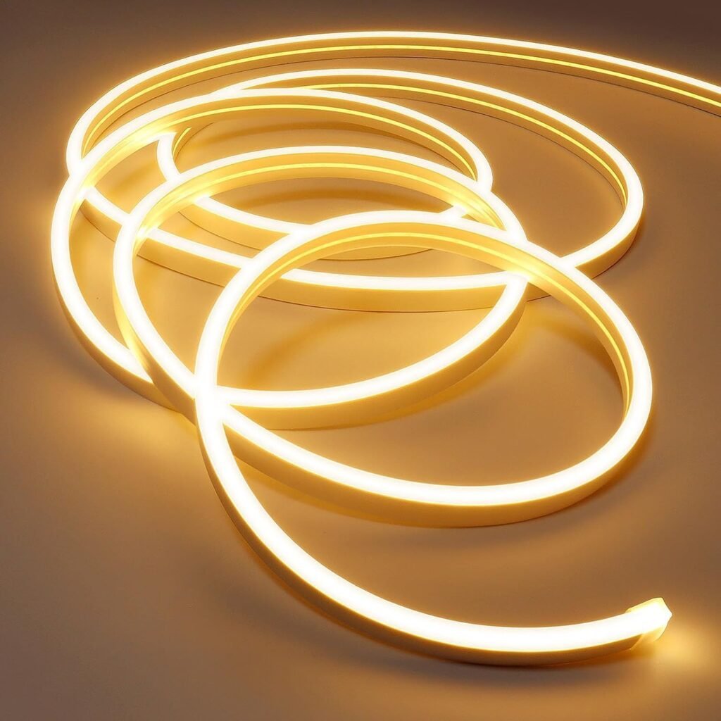 LED strip 5 meter neon warm wit flexibele LED verlichting dimbaar IP65 waterdicht 12V binnen buiten gebruik