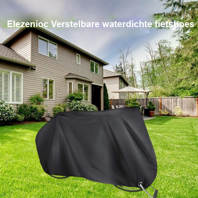Fietshoes voor 2 fietsen waterdicht winddicht UV bescherming 29 inch MTB racefiets zwart
