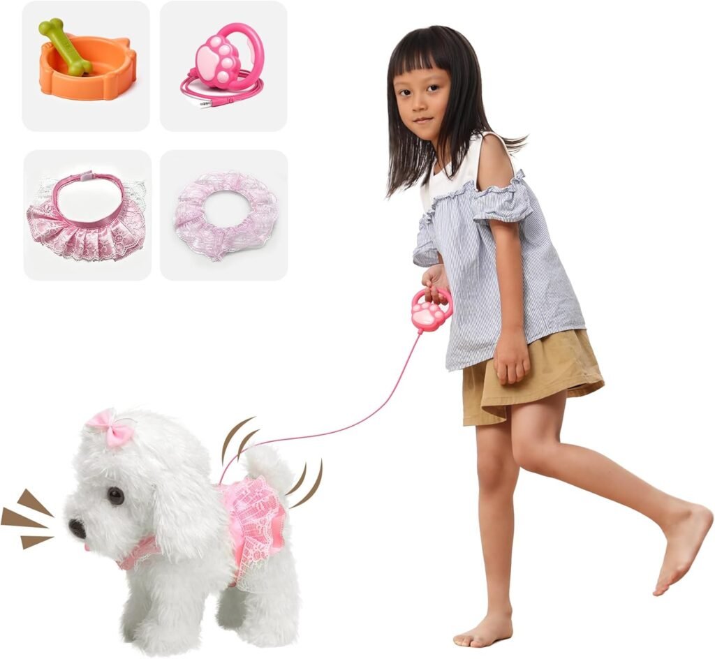 Interactieve pluche puppy met afstandsbediening - elektronisch hondenspeelgoed voor kinderen 2-5 jaar