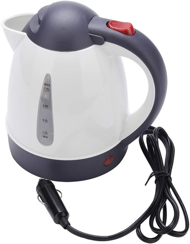 12V waterkoker 1000ml voor auto en camper draagbare reisketel elektrische waterverwarmer voor caravan en vrachtwagen