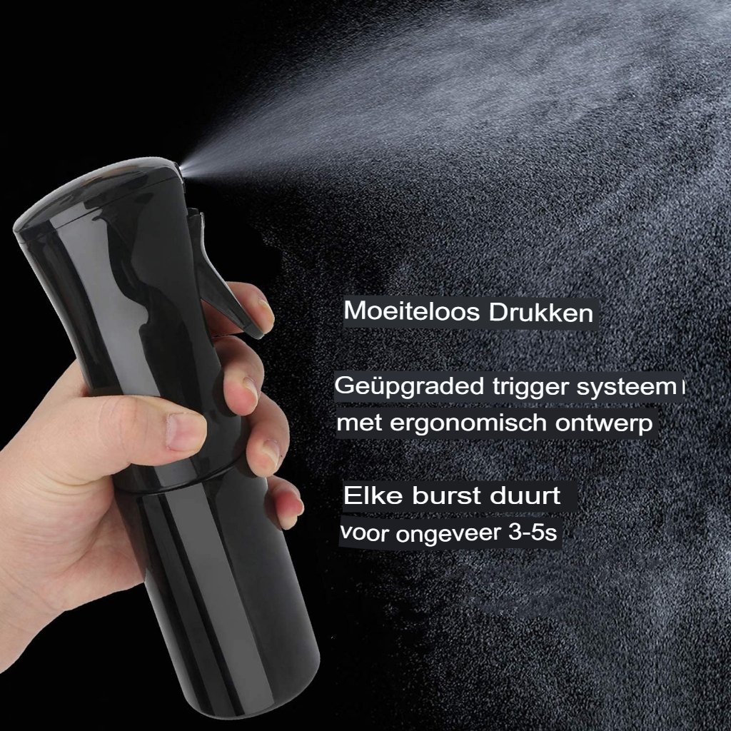 Ultrafijne haarspray nevelspuitfles 200ml transparante herbruikbare waterverstuiver voor haar- en huidverzorging ergonomisch draagbaar sprayfles