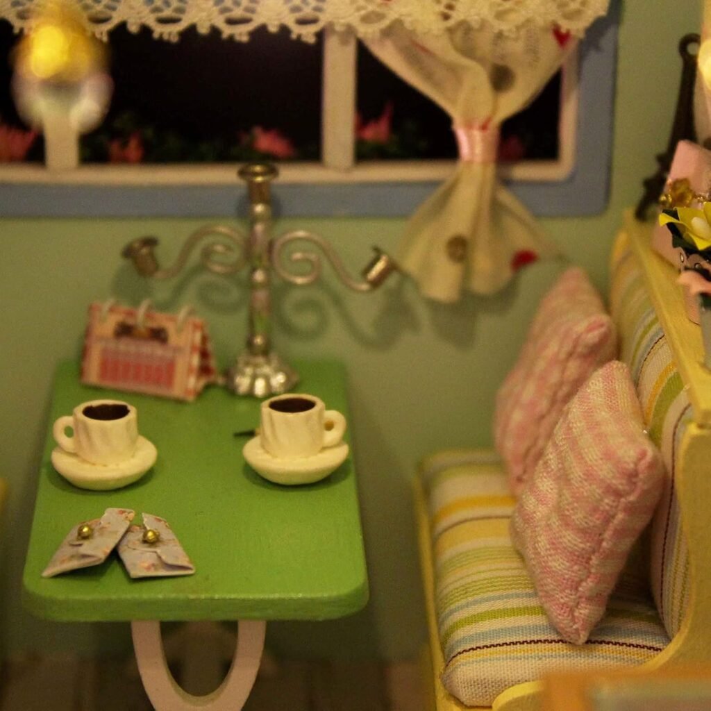 DIY poppenhuis bouwpakket houten miniatuur caravan knutselset met meubels voor volwassenen en kinderen