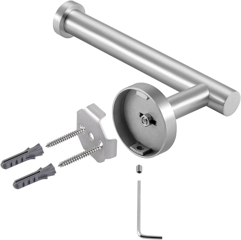 Toiletrolhouder wandmontage RVS SUS304 toiletpapierhouder geborstelde afwerking roestvrijstalen wc rolhouder badkamer accessoire