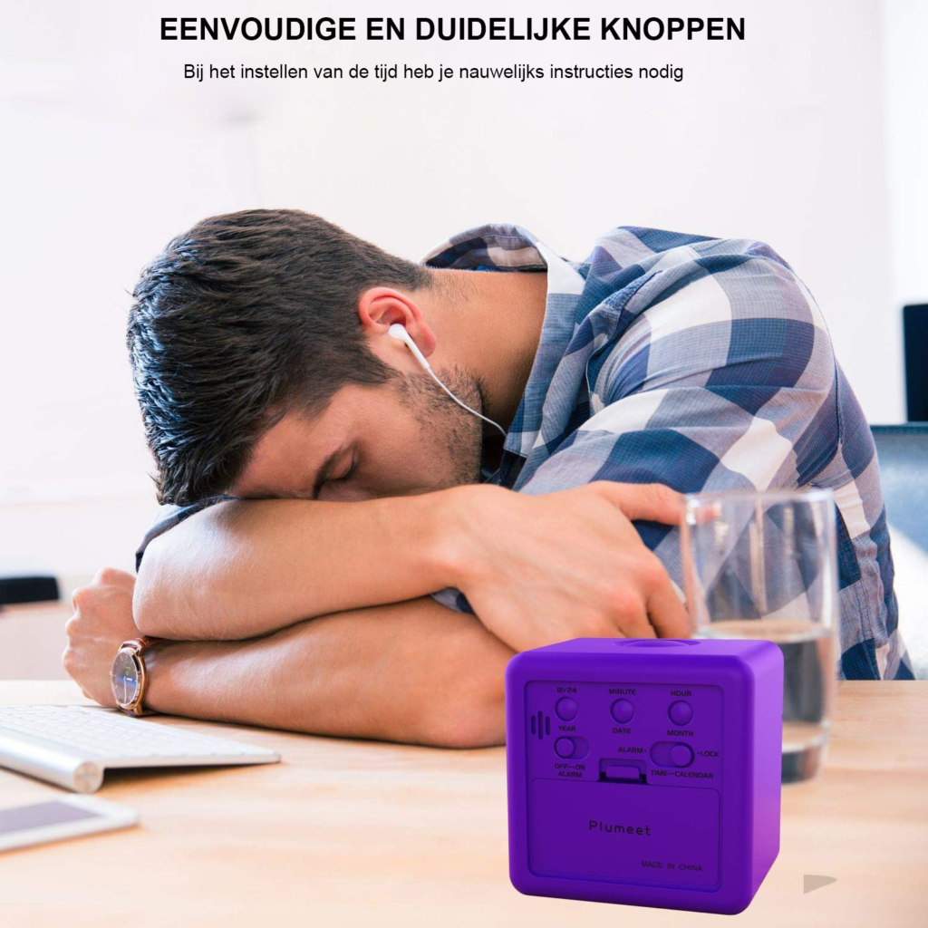 digitale kinderwekker met nachtlicht compact en eenvoudig instelbaar kindvriendelijk ontwerp voor slaapkamer met veilig en duurzaam gebruik