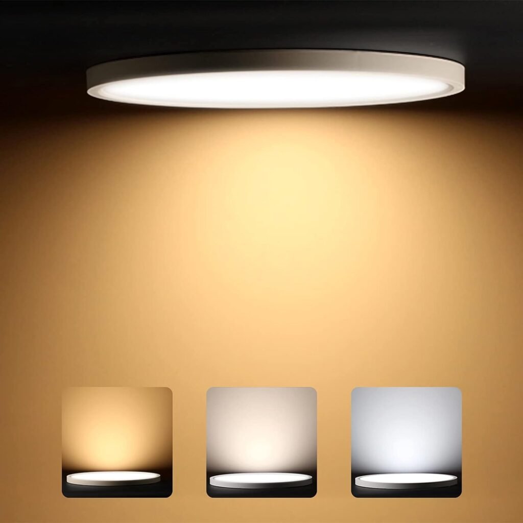 Badkamer plafondlamp LED inbouw met instelbare kleurtemperatuur en natuurlijk licht voor moderne badkamerverlichting