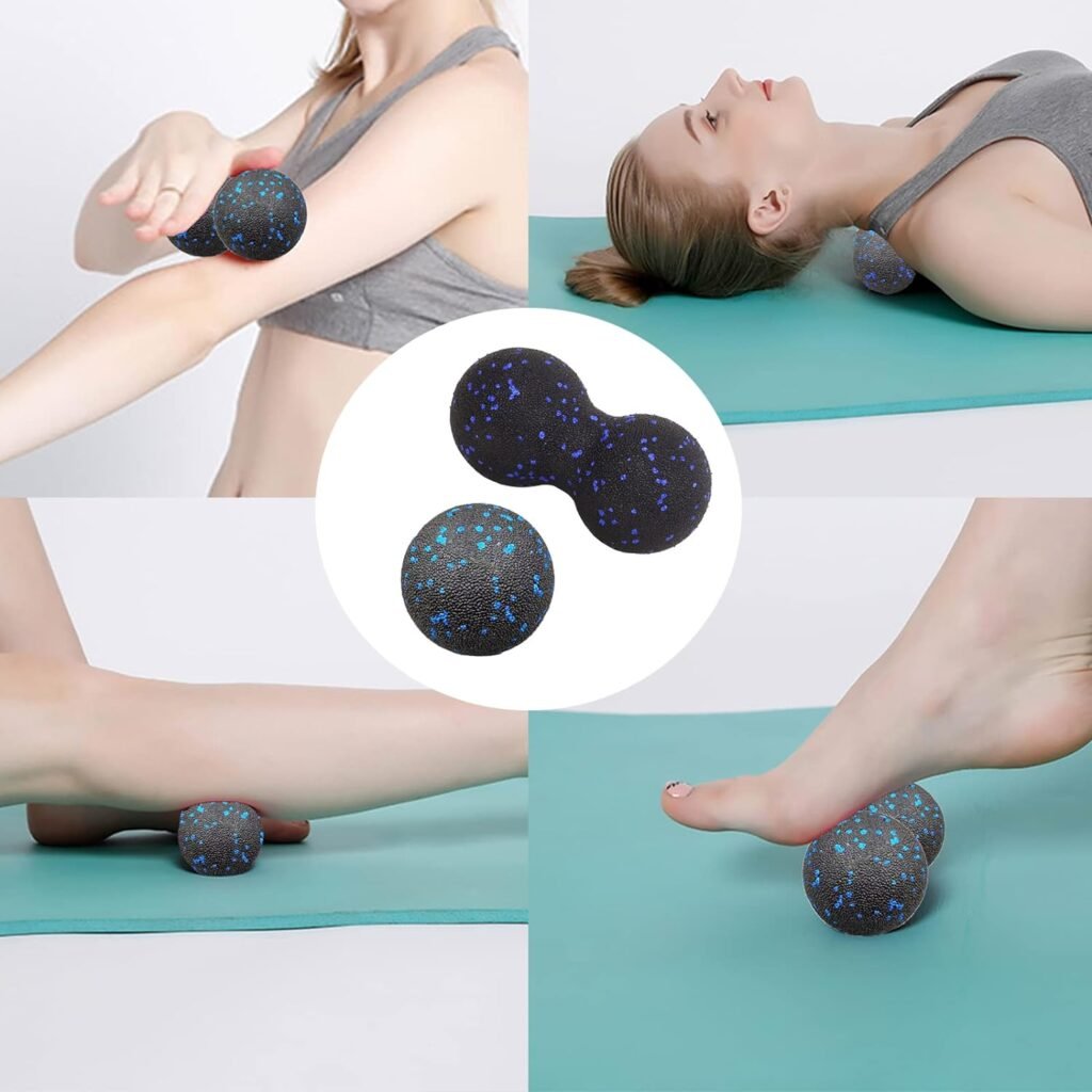 Massagebal duoball voor triggerpoint therapie en spierontspanning bij rug- en nekpijn en stressverlichting