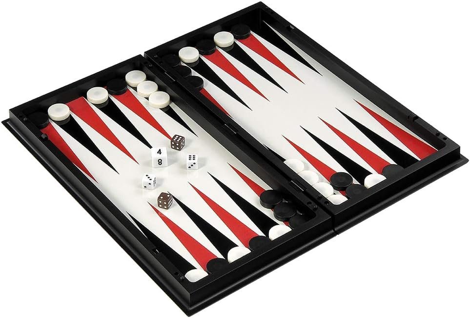 3-in-1 schaakspel set magnetisch opvouwbaar bord schaken dammen backgammon educatief speelgoed 25x25 cm