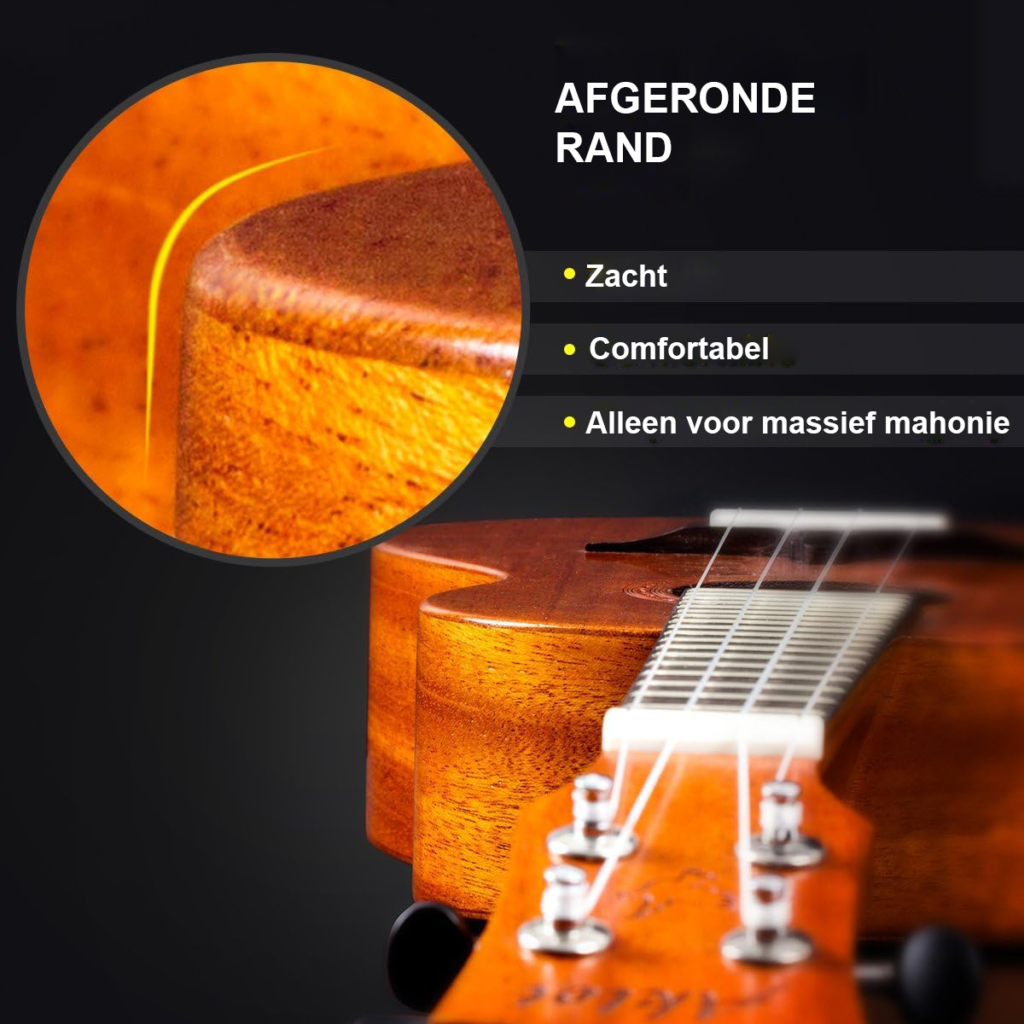23 inch concert ukelele van mahonie met complete beginnersset inclusief tas, tuner en accessoires voor gitaarspelers