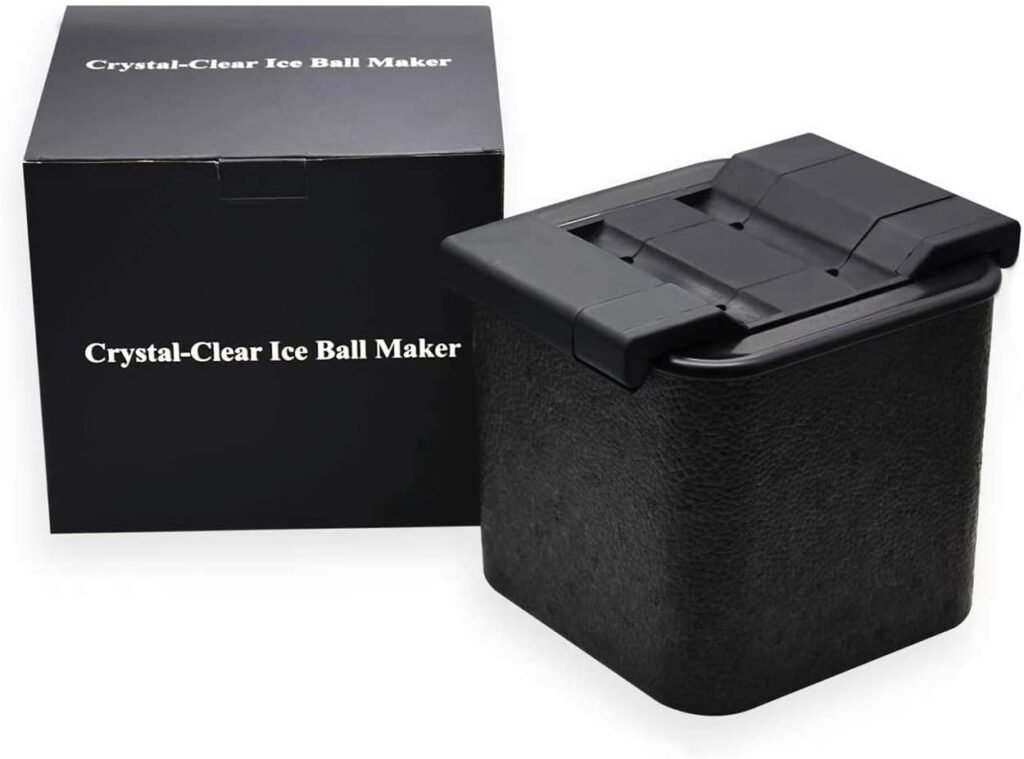 SEO alt tekst ijsballen maker - crystal clear jumbo ijsballen vorm voor whiskey en cocktails - 4 ballen tray vormmachine capaciteit 2.36 inch