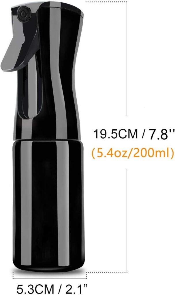 Ultrafijne haarspray nevelspuitfles 200ml transparante herbruikbare waterverstuiver voor haar- en huidverzorging ergonomisch draagbaar sprayfles