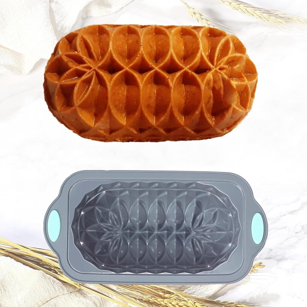 45-delige siliconen bakvorm set met 4-cup broodvorm, non-stick cupcakevormpjes en maatbekers en lepels voor oven bakken en gebak