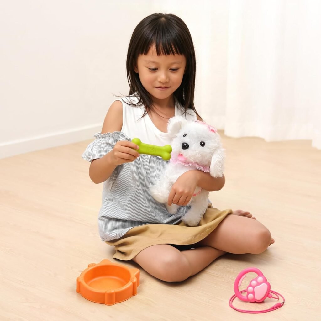 Interactieve pluche puppy met afstandsbediening - elektronisch hondenspeelgoed voor kinderen 2-5 jaar