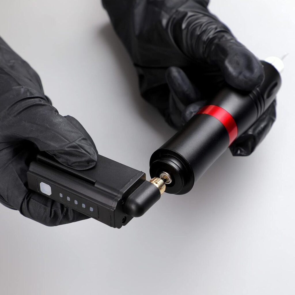 Draadloze tattoo pen met cartridge systeem voor professionele tatoeages en precisiewerk met accessoires voor kunstenaars