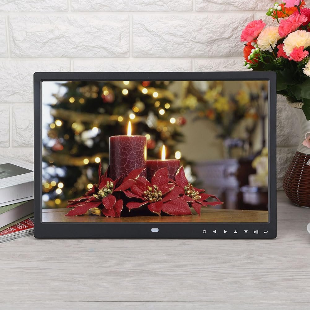 digitale fotolijst touchscreen filmspeler multimedia automatische rotatie kalender klok elegant design hoogwaardige weergave