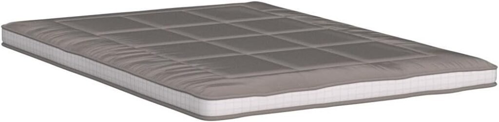 Dubbele futon matras grijs – gequilte Japanse vloermatras extra dikke opvouwbare slaapmat ademend vloerbed gastbed slaapbank