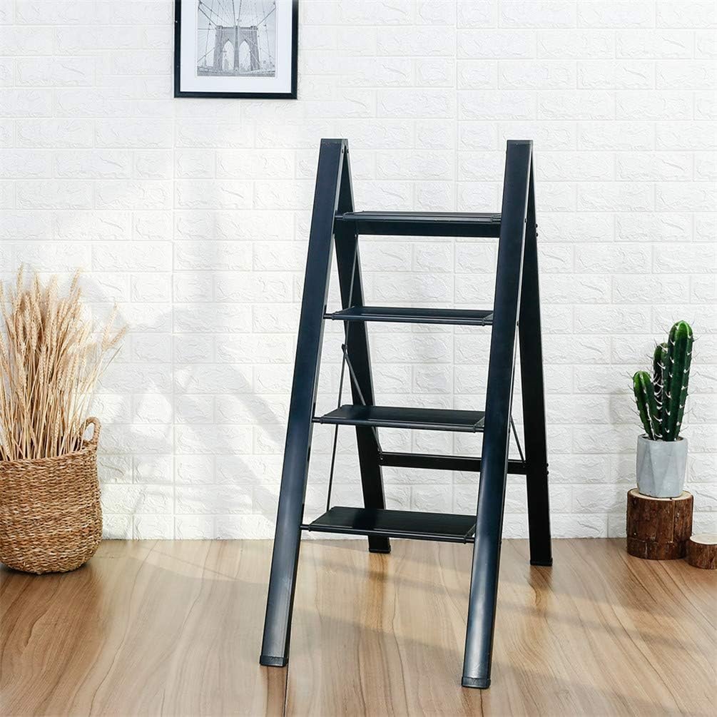Lichtgewicht opvouwbare huishoudladder trapladder voor binnen en buiten gebruik veilig en compact voor klussen in huis