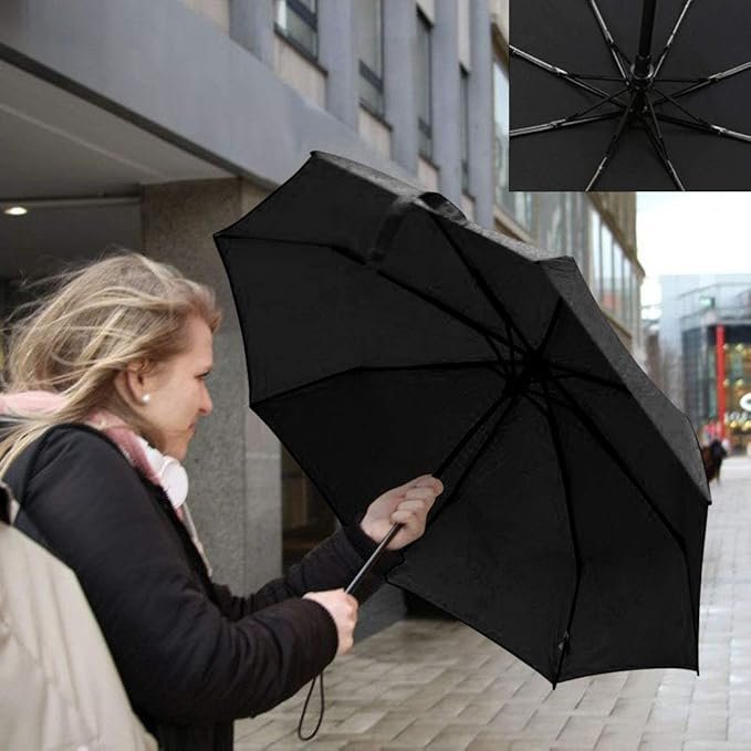 Opvouwbare Reisparaplu met Automatisch Openen en Sluiten - Winddichte Stormparaplu voor Dames en Heren - Compacte Draagbare Paraplu - 106 cm Diameter