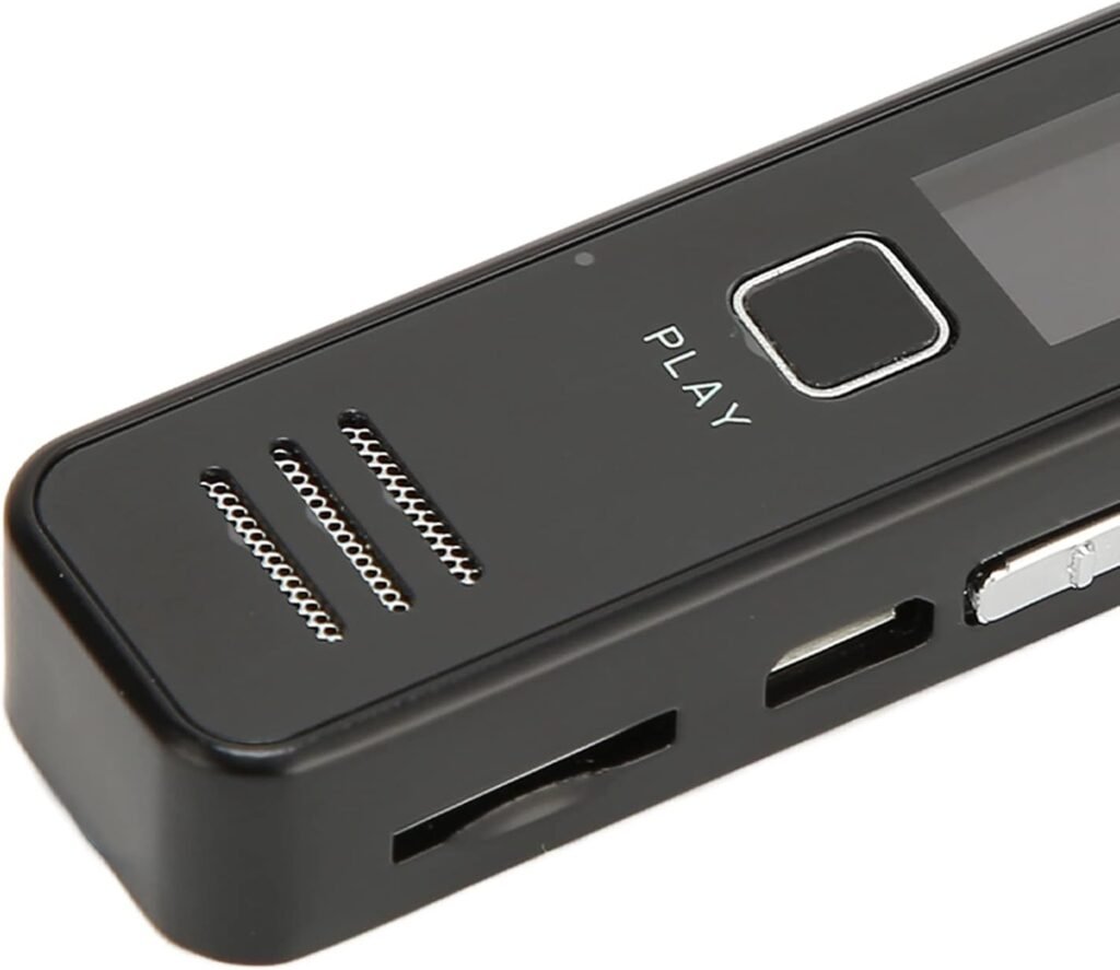 Digitale dictafoon met scherm en stembediening, compacte draagbare HD audio recorder voor vergaderingen, lezingen en interviews met MP3 functie